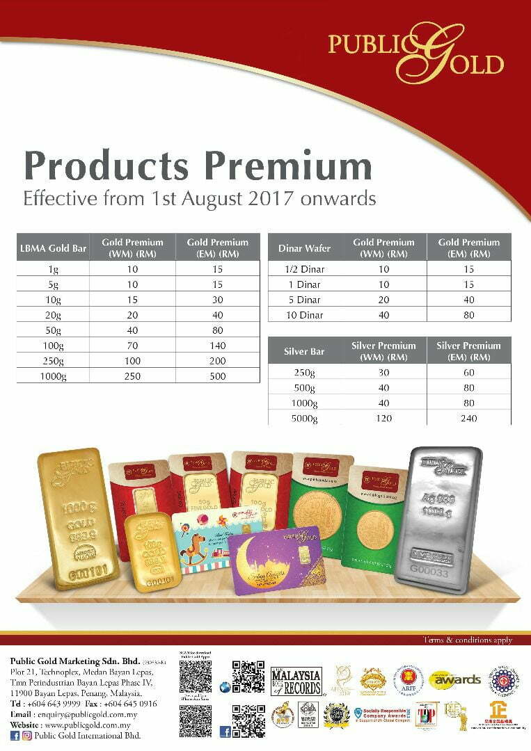 Caj Premium Public Gold