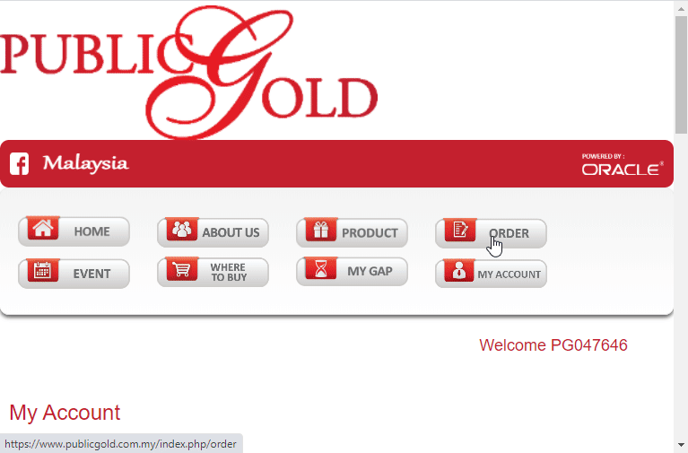 Cara lock 20g goldbar Bungamas Public Gold guna Shariah EPP10